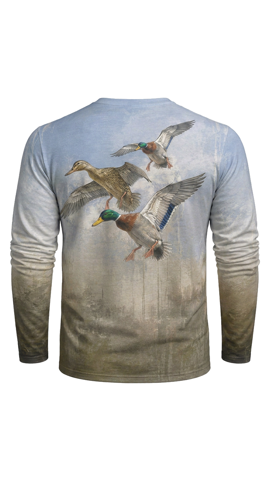 Performance Hunting Long Sleeve - Azure Sky Mallard Trio - TBT325 image 5