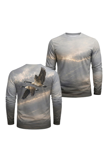 Performance Hunting Long Sleeve - Overcast Canada Goose Migration - TBT326 image 1
