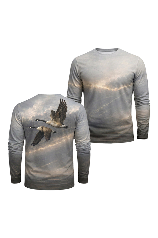 Performance Hunting Long Sleeve - Overcast Canada Goose Migration - TBT326 image 1