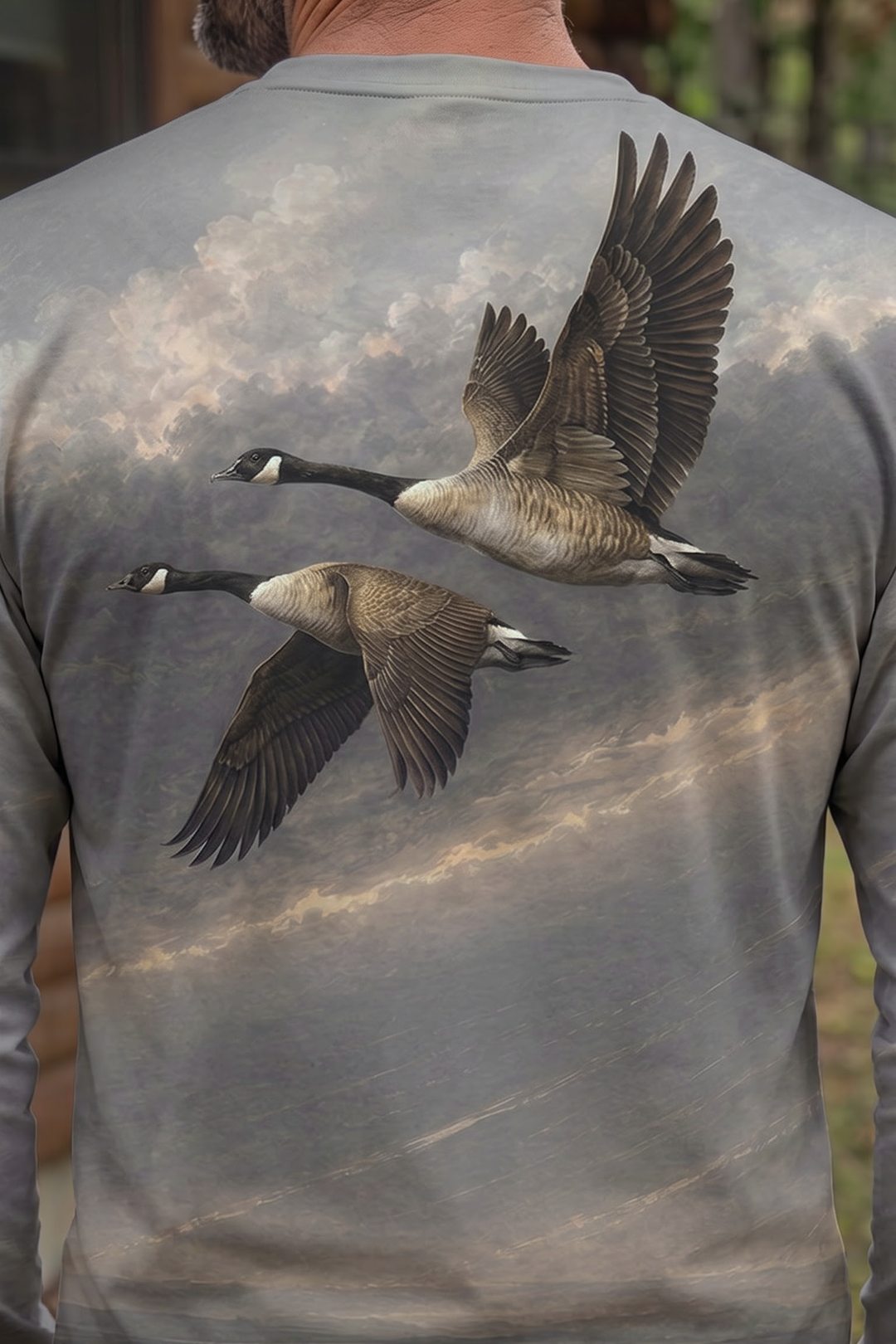 Performance Hunting Long Sleeve - Overcast Canada Goose Migration - TBT326 image 4