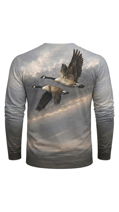 Performance Hunting Long Sleeve - Overcast Canada Goose Migration - TBT326 image 5
