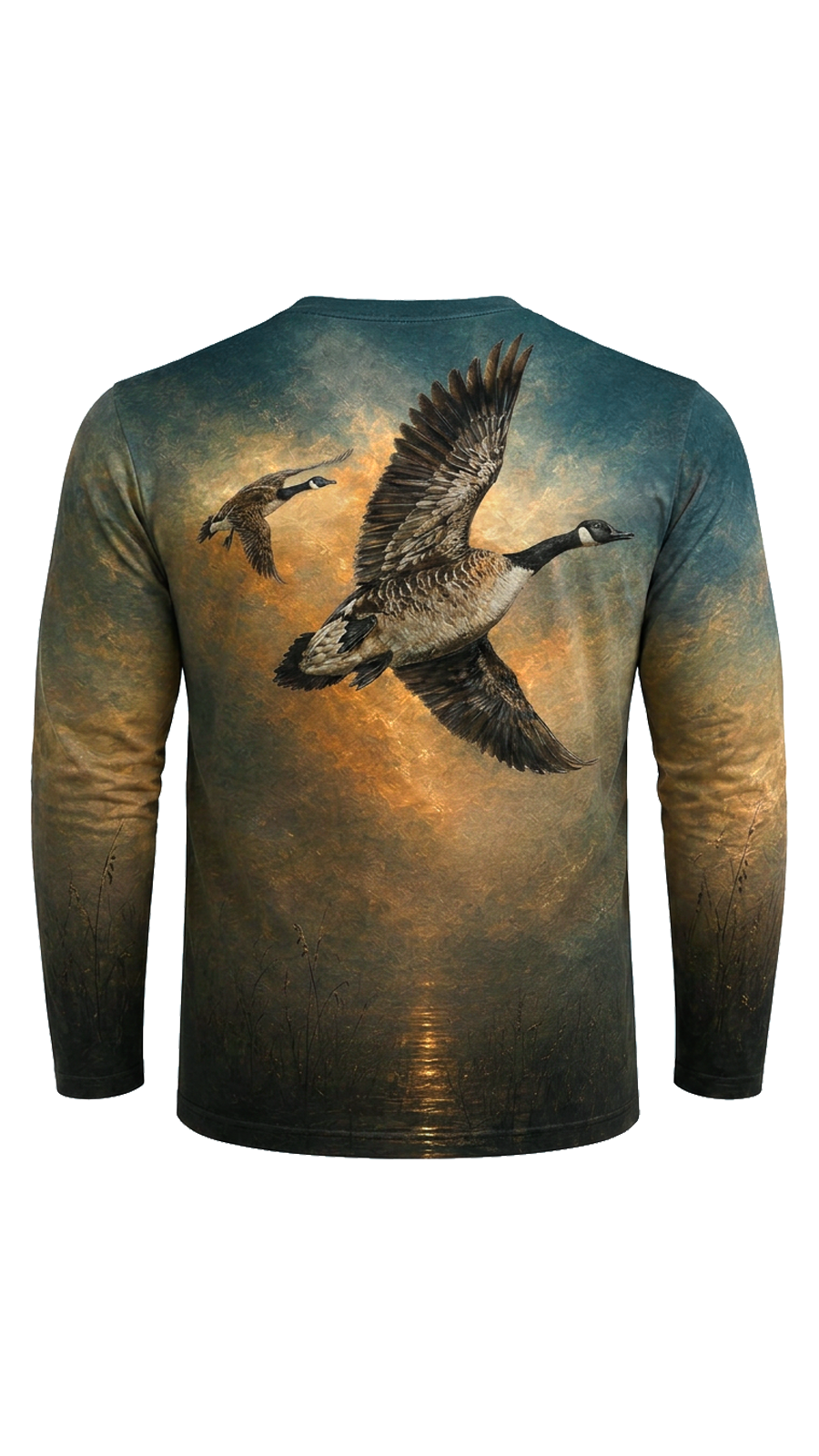 Performance Hunting Long Sleeve - Golden Dusk Goose Flight - TBT329 image 5