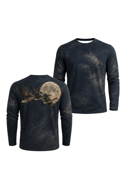 Performance Hunting Long Sleeve - Midnight Moon Goose Migration - TBT330 image 1