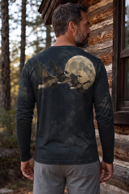 Performance Hunting Long Sleeve - Midnight Moon Goose Migration - TBT330 image 2
