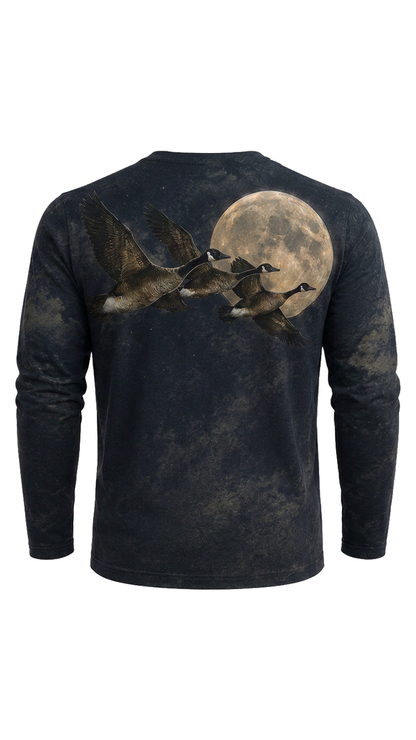 Performance Hunting Long Sleeve - Midnight Moon Goose Migration - TBT330 image 5