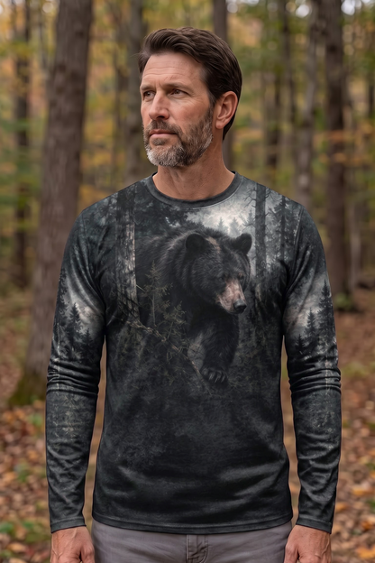 Performance Hunting Long Sleeve - Dark Timber Black Bear Stalker - TBT331 image 2