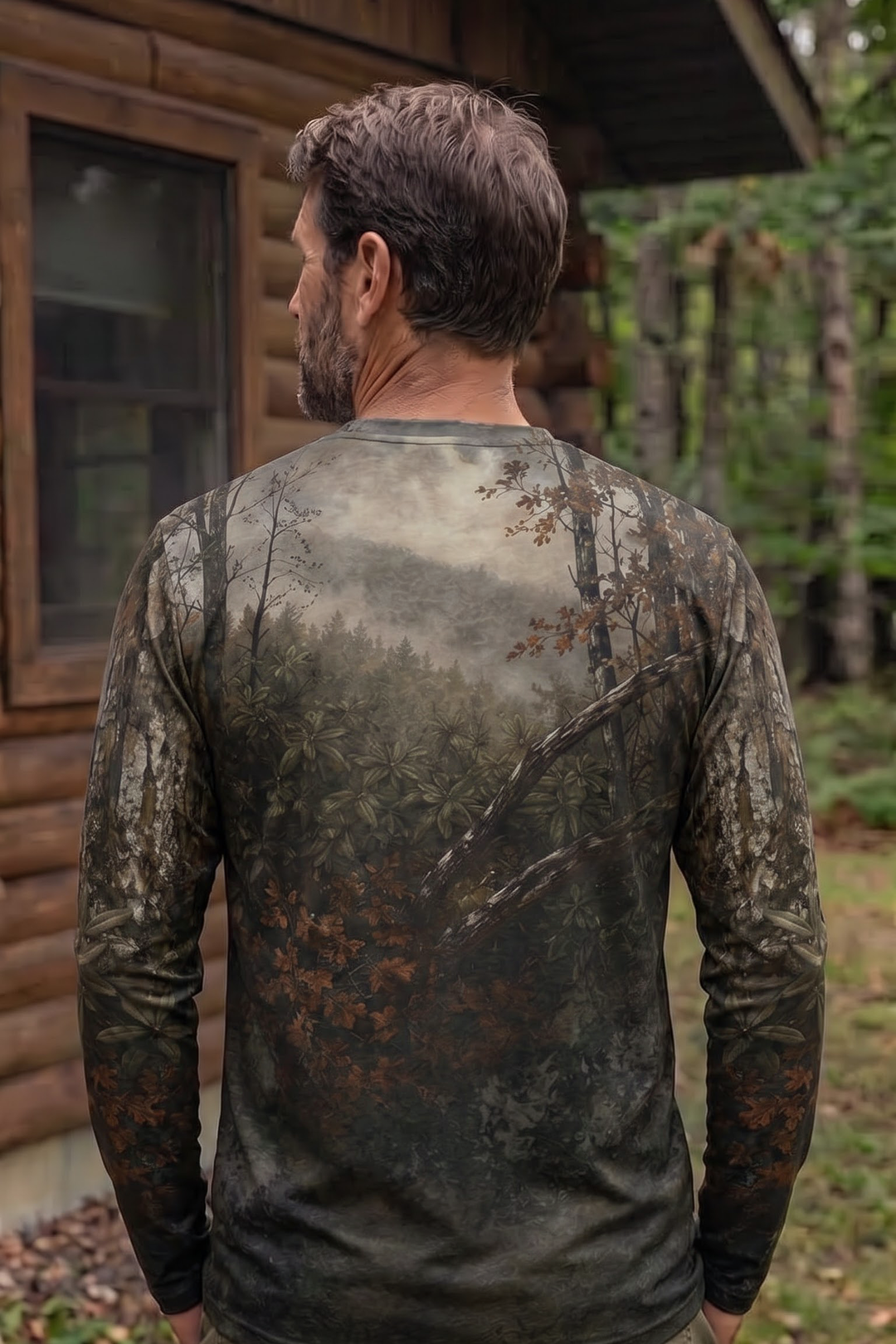 Performance Hunting Long Sleeve - Autumn Forest Black Bear Watch - TBT332 image 3
