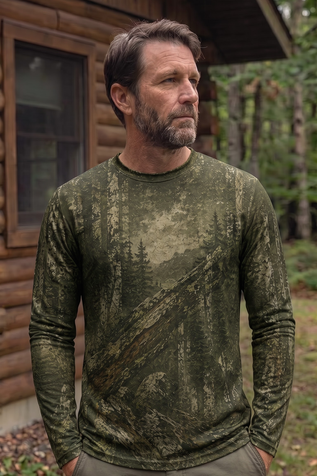 Performance Hunting Long Sleeve - Mountain Ridge Bear Vantage - TBT334 image 3