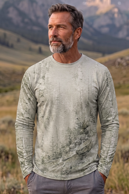 Performance Hunting Long Sleeve - Mountain Stream Black Bear Crossing - TBT335 image 3