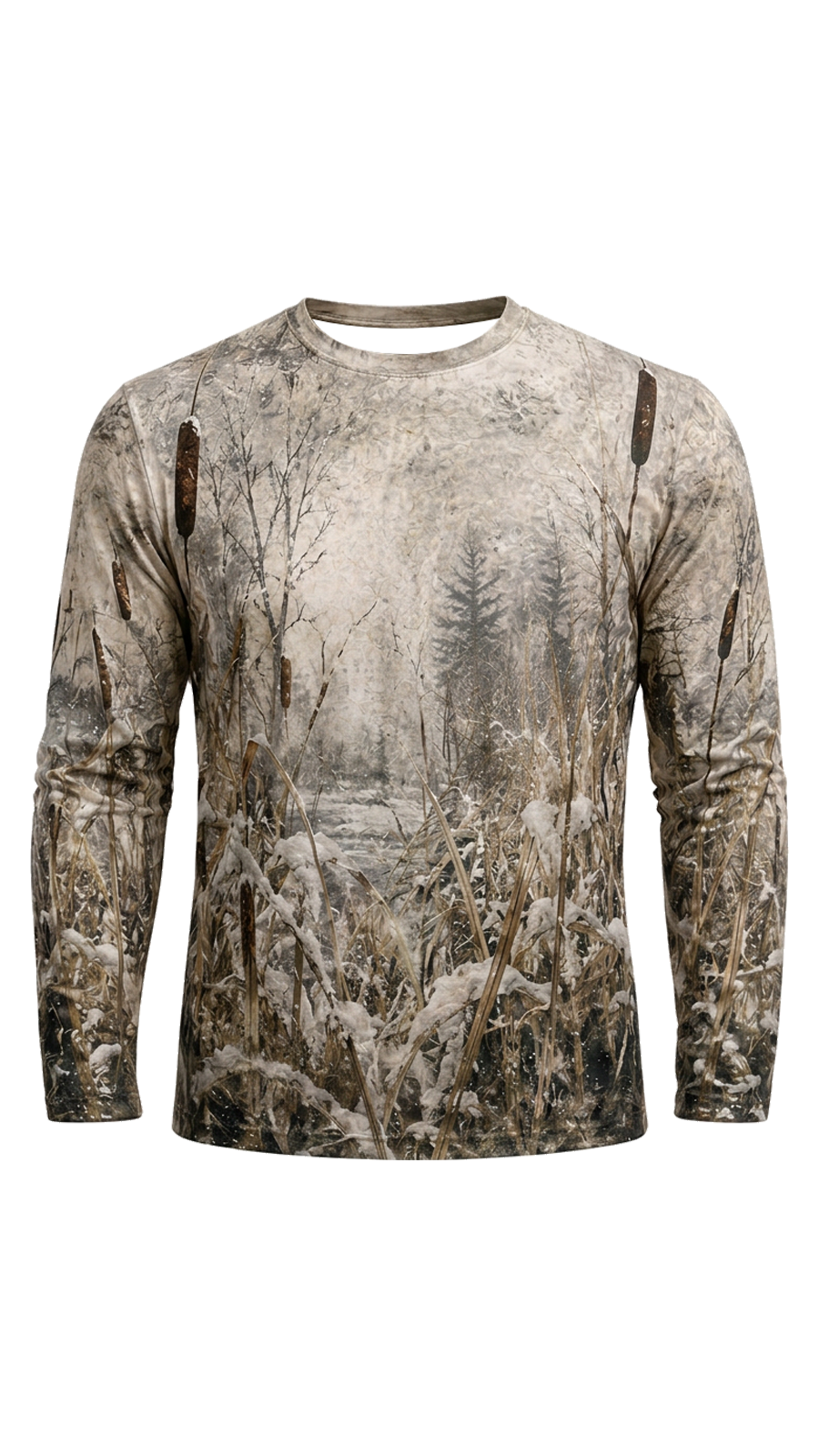 Performance Hunting Long Sleeve - Snowy Marsh Pheasant Flight - TBT337 image 6