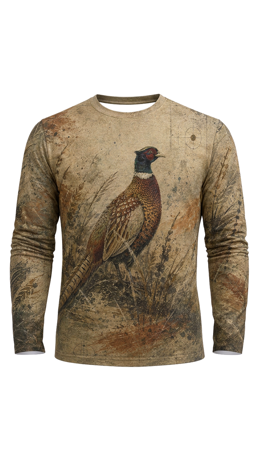 Performance Hunting Long Sleeve - Vintage Grassland Pheasant Quest - TBT338 image 5
