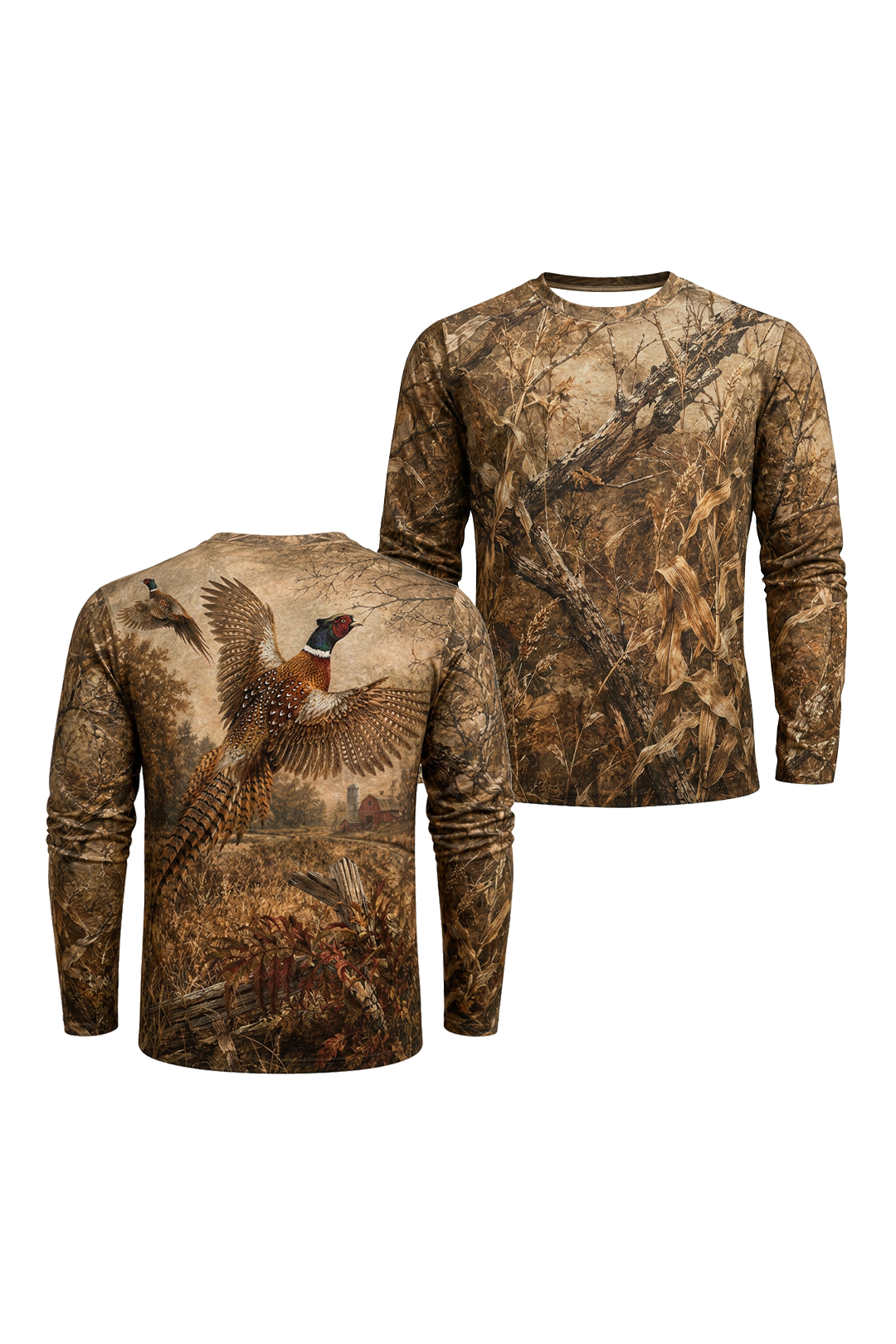 Performance Hunting Long Sleeve - Autumn Pheasant Flight - TBT339 image 1