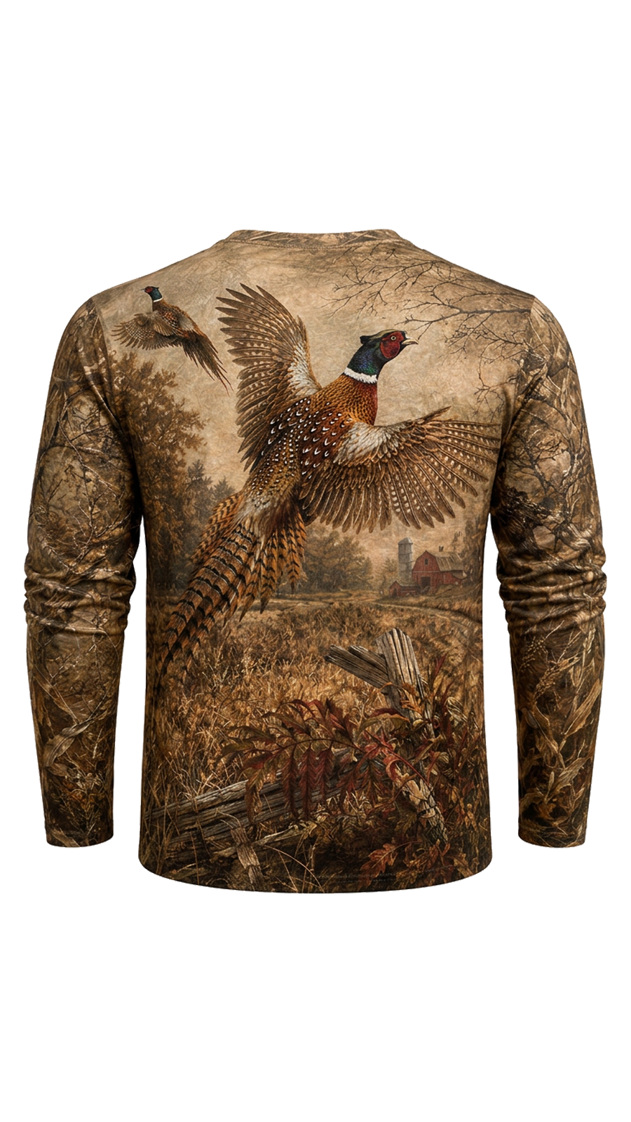 Performance Hunting Long Sleeve - Autumn Pheasant Flight - TBT339 image 5
