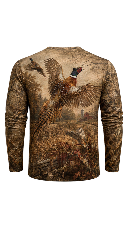 Performance Hunting Long Sleeve - Autumn Pheasant Flight - TBT339 image 5