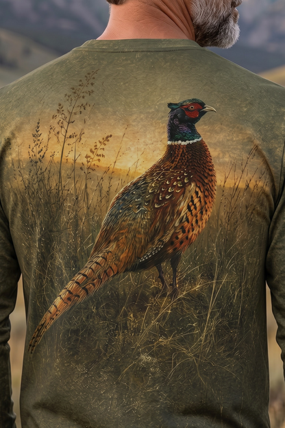 Performance Hunting Long Sleeve - Golden Dawn Pheasant Watcher - TBT340 image 4