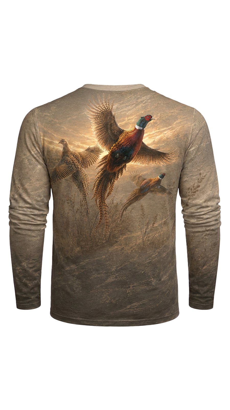 Performance Hunting Long Sleeve - Golden Pheasant Flush - TBT341 image 5