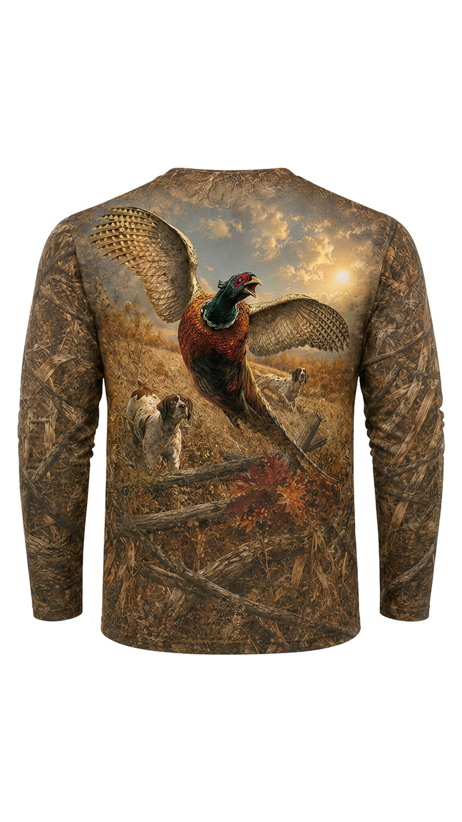 Performance Hunting Long Sleeve - Golden Pheasant Field Flush - TBT342 image 5