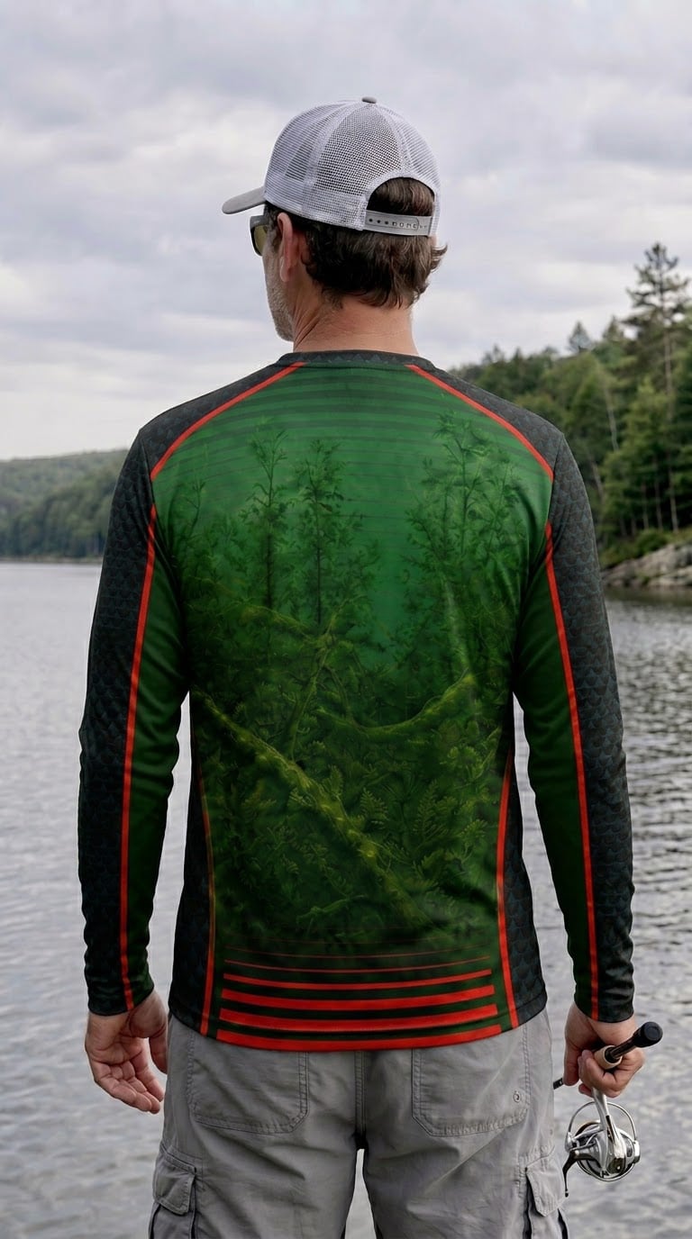 Performance Fishing Long Sleeve - Emerald Musky Ambush - TBT345 image 3