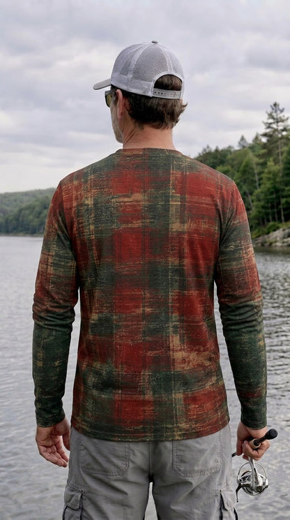Performance Fishing Long Sleeve - Christmas Trout Yuletide - TBT346 image 3
