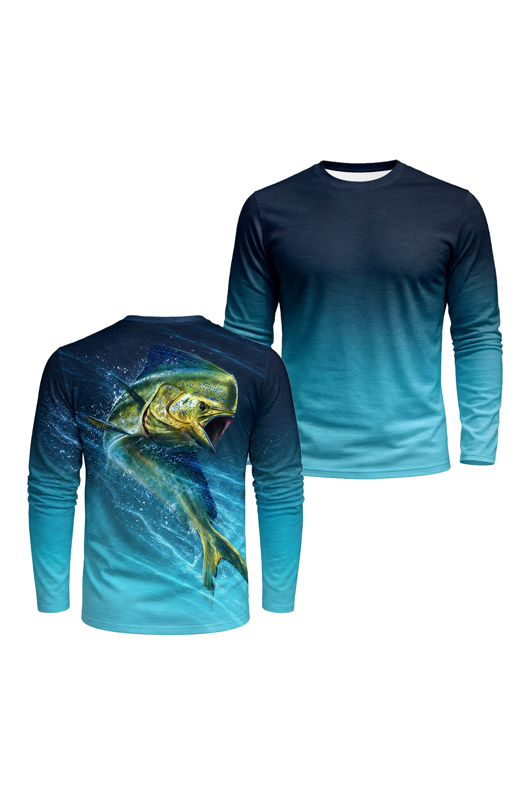 Performance Fishing Long Sleeve - Electric Mahi Ocean Surge - TBT352 image 1