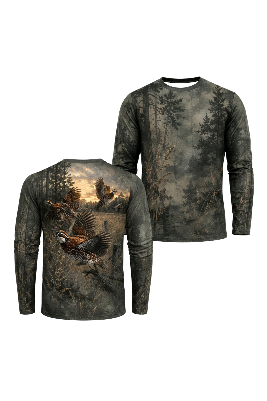 Performance Hunting Long Sleeve - Sunset Quail Timber Covey - HNT628 image 1