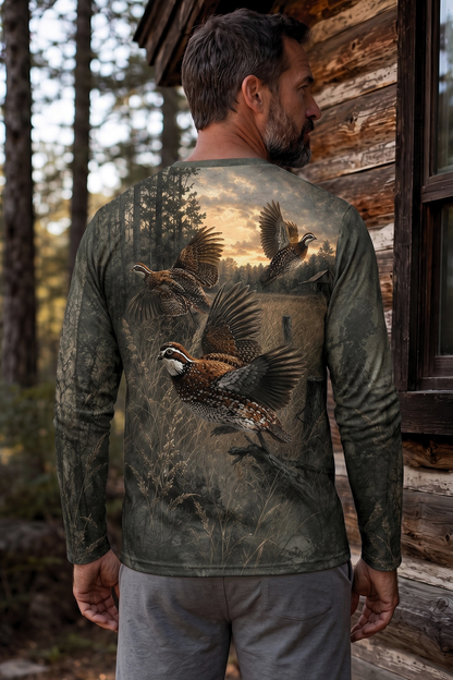 Performance Hunting Long Sleeve - Sunset Quail Timber Covey - HNT628 image 2