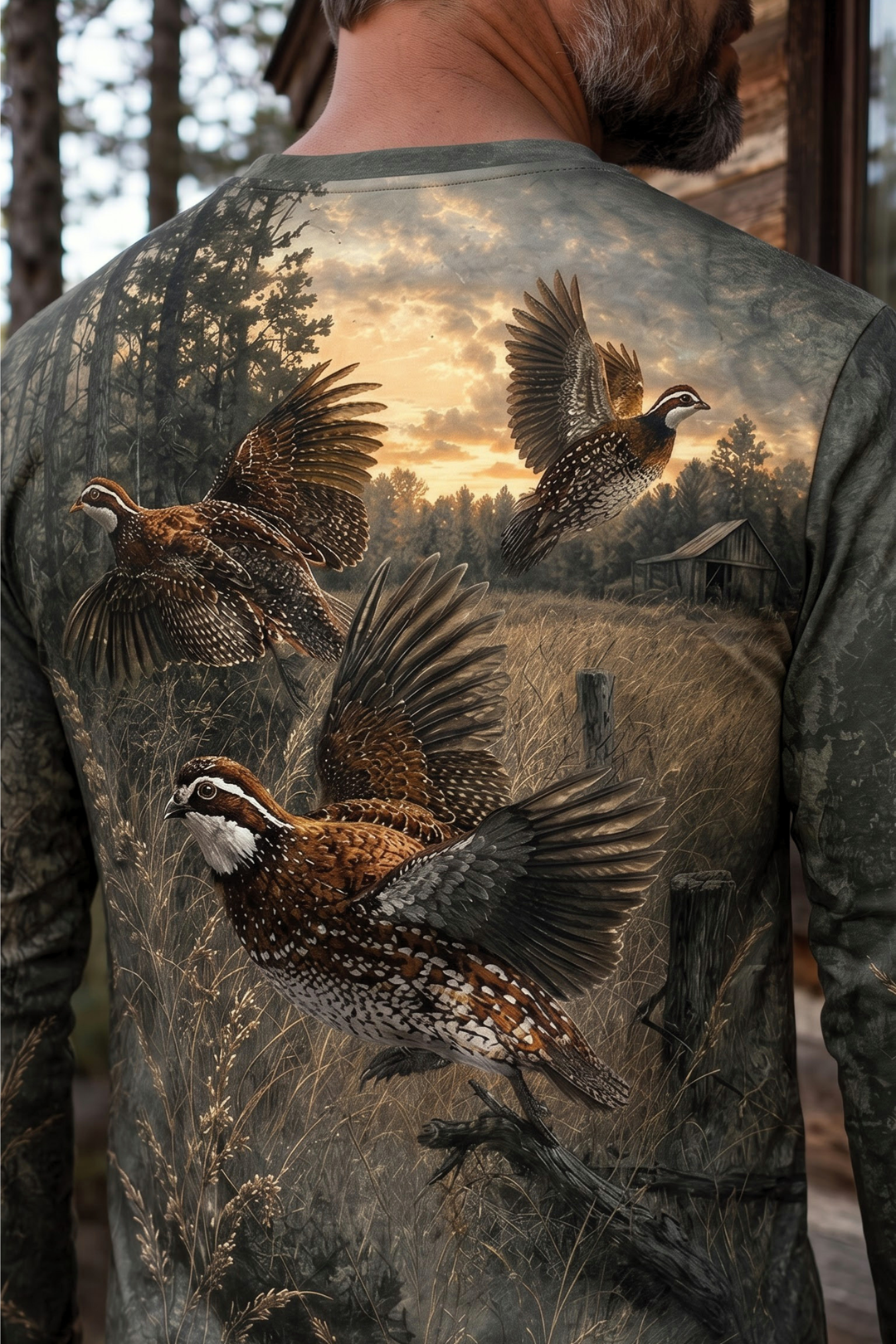 Performance Hunting Long Sleeve - Sunset Quail Timber Covey - HNT628 image 4