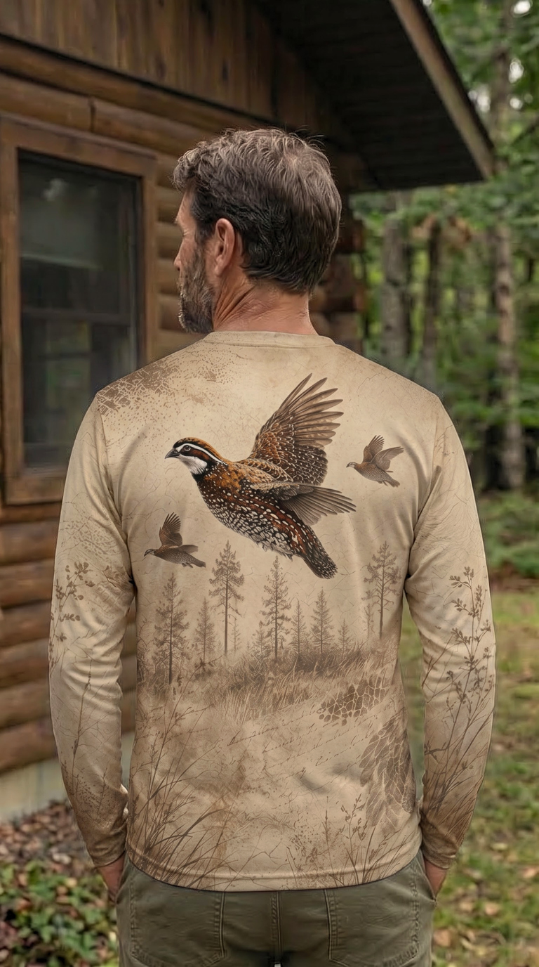 Performance Hunting Long Sleeve - Prairie Quail Vintage Flush - TBT354 image 2