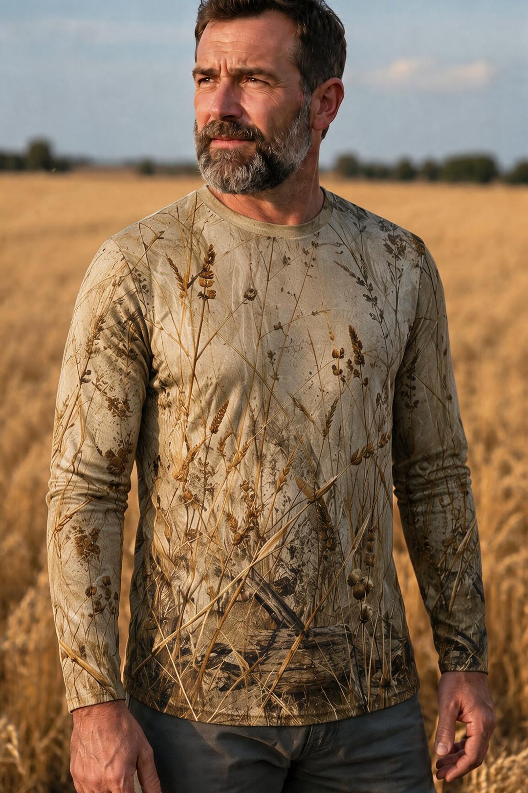Performance Hunting Long Sleeve - Golden Grassland Quail Soar - TBT355 image 2