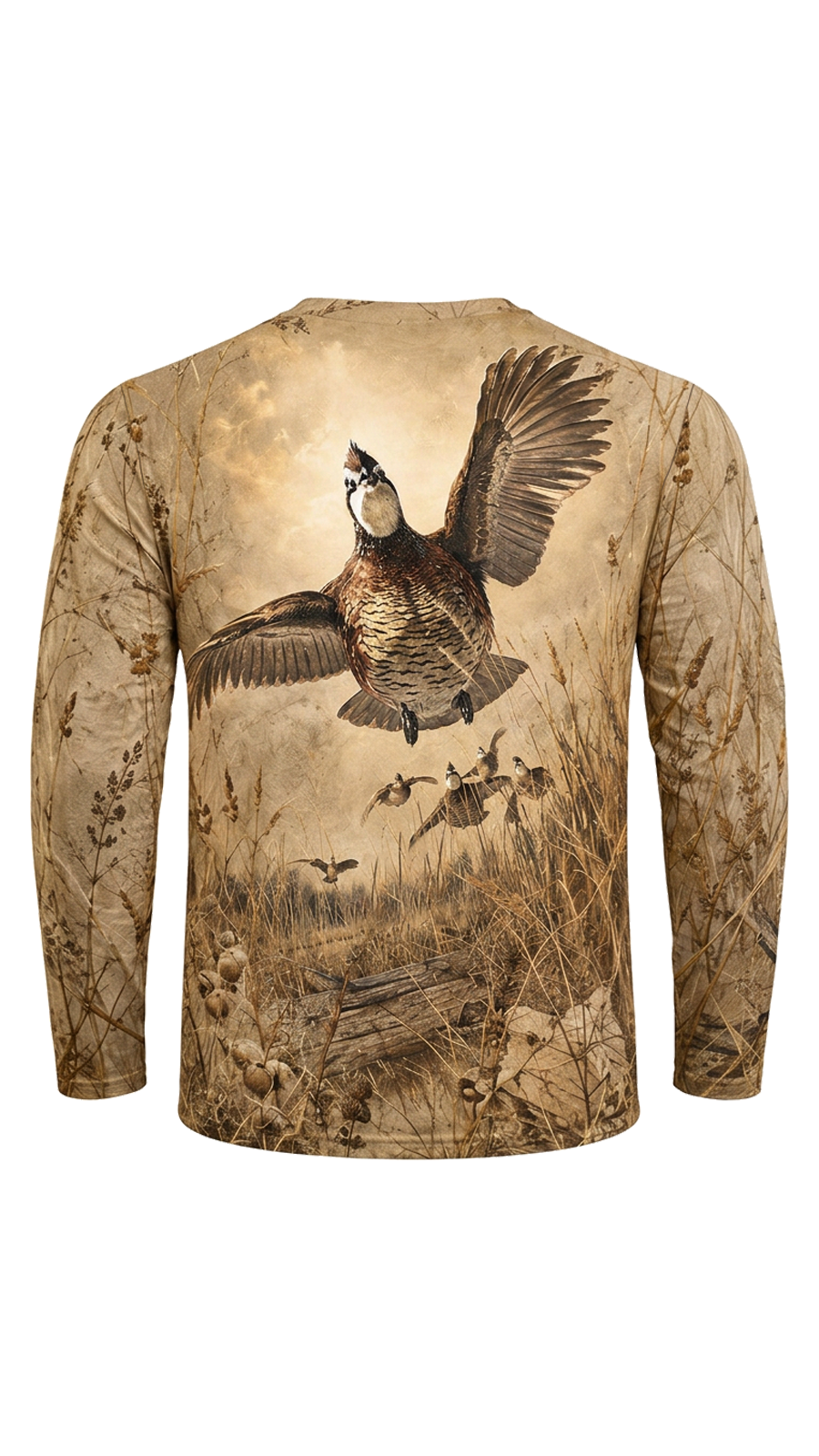 Performance Hunting Long Sleeve - Golden Grassland Quail Soar - TBT355 image 5