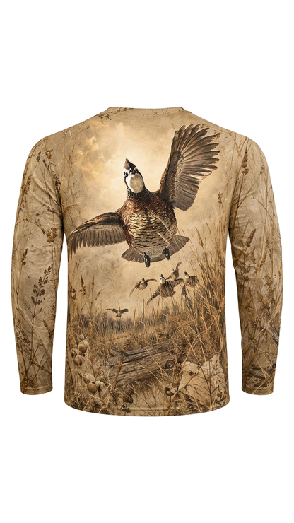Performance Hunting Long Sleeve - Golden Grassland Quail Soar - TBT355 image 5