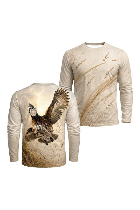 Performance Hunting Long Sleeve - Sunburst Wheat Quail Rise - TBT356