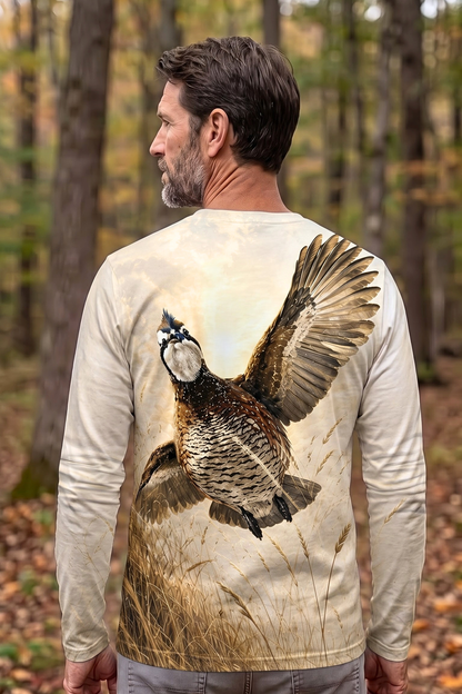 Performance Hunting Long Sleeve - Sunburst Wheat Quail Rise - TBT356 image 2