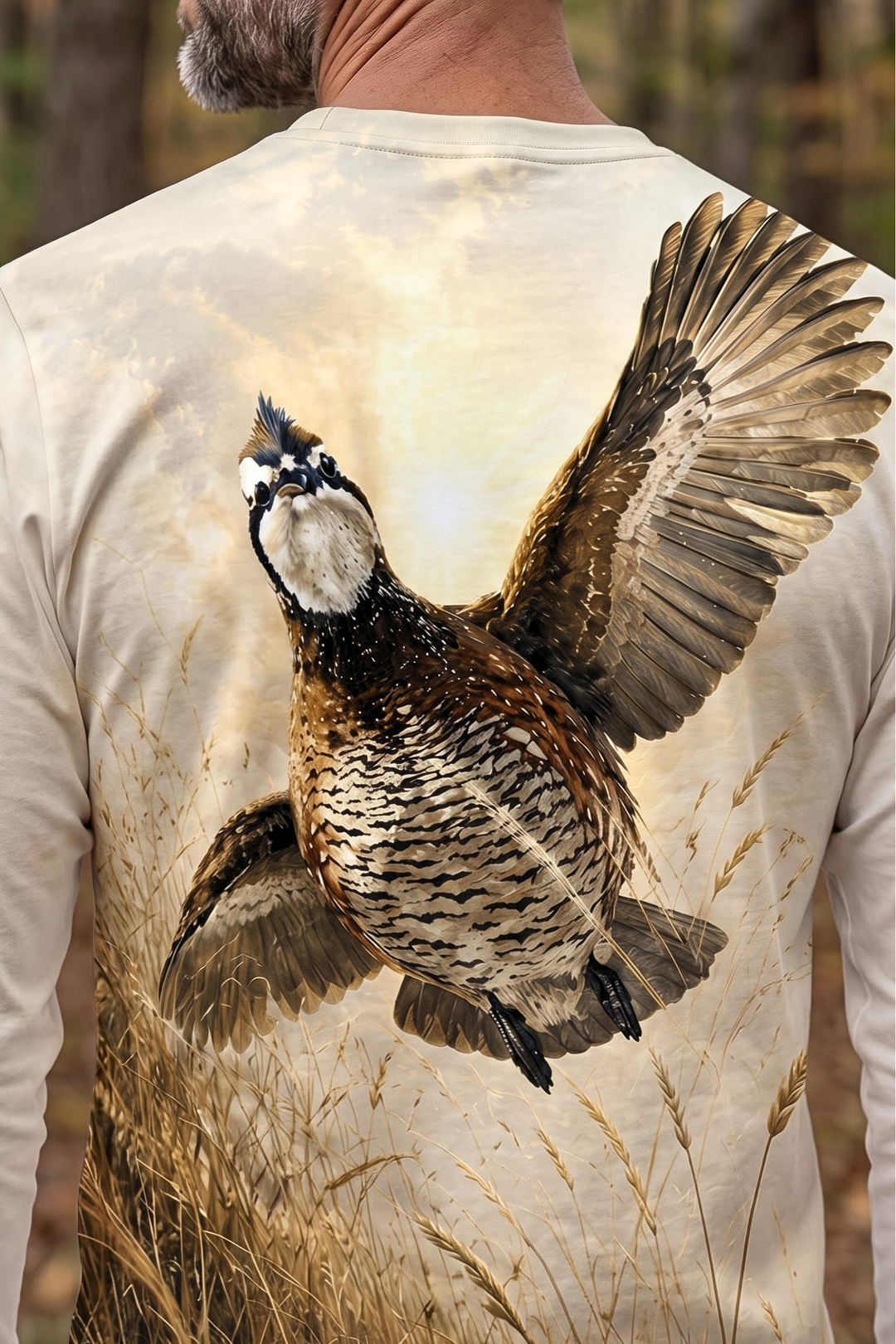Performance Hunting Long Sleeve - Sunburst Wheat Quail Rise - TBT356 image 4