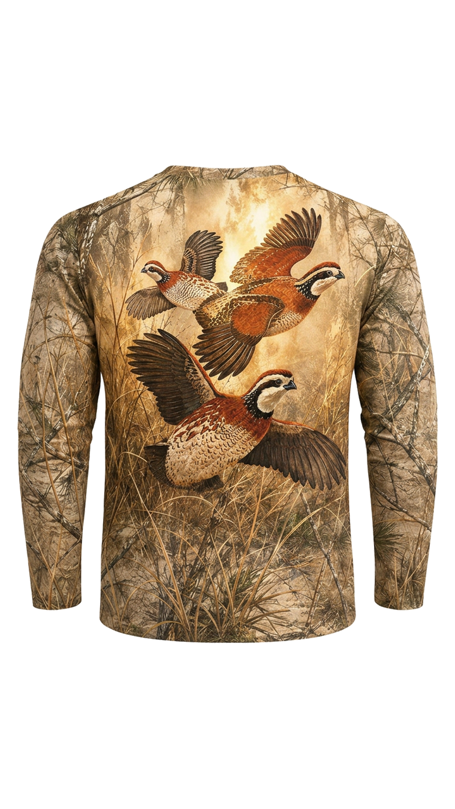 Performance Hunting Long Sleeve - Timber Pine Quail Covey - TBT358 image 5
