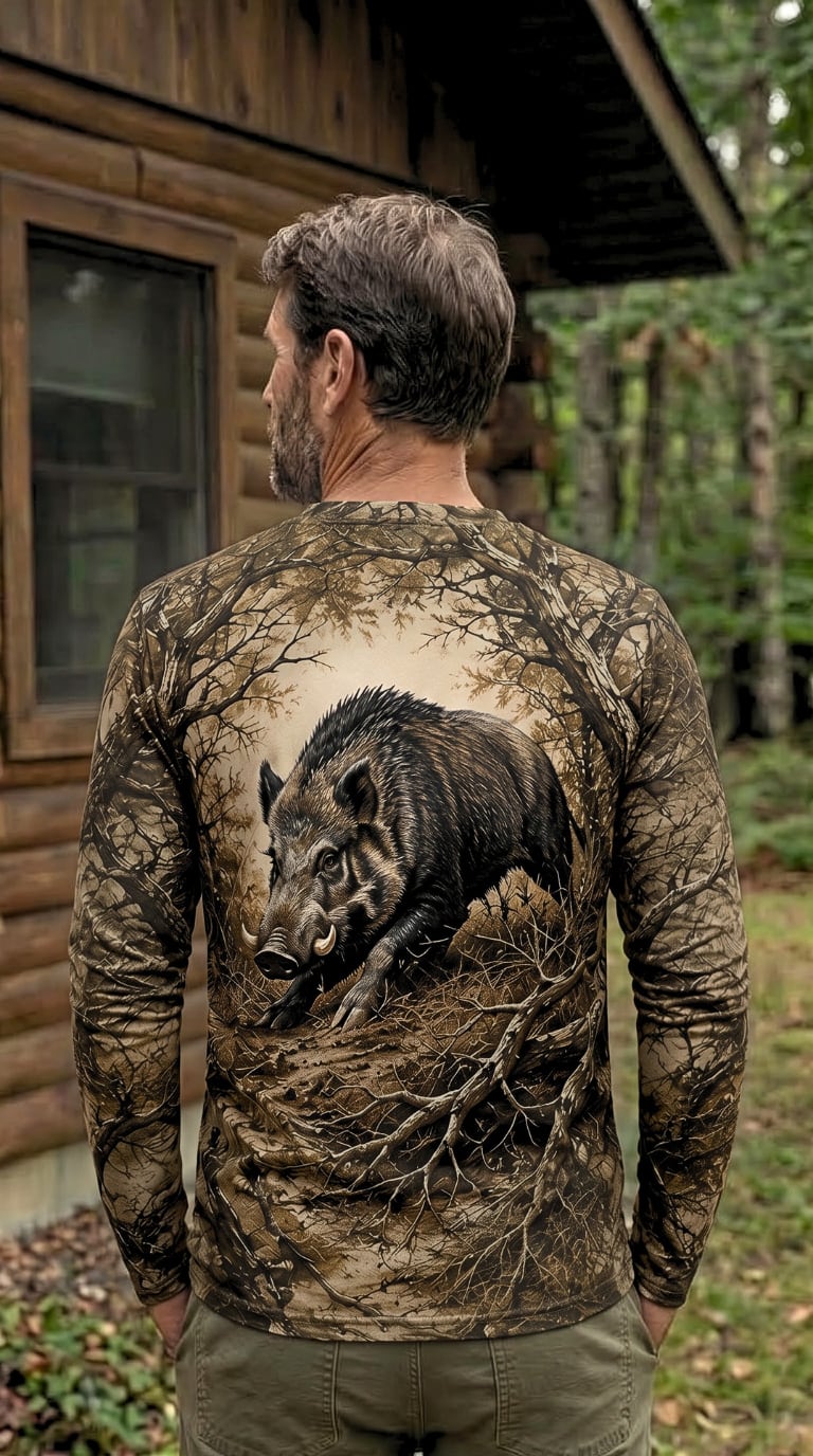 Performance Hunting Long Sleeve - Gnarly Hog Thicket - TBT361 image 3