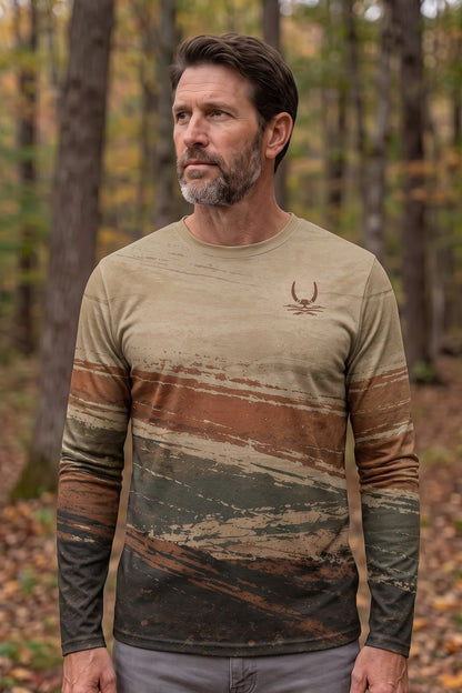 Performance Hunting Long Sleeve - Clay Dust Hog Charge - TBT362 image 2