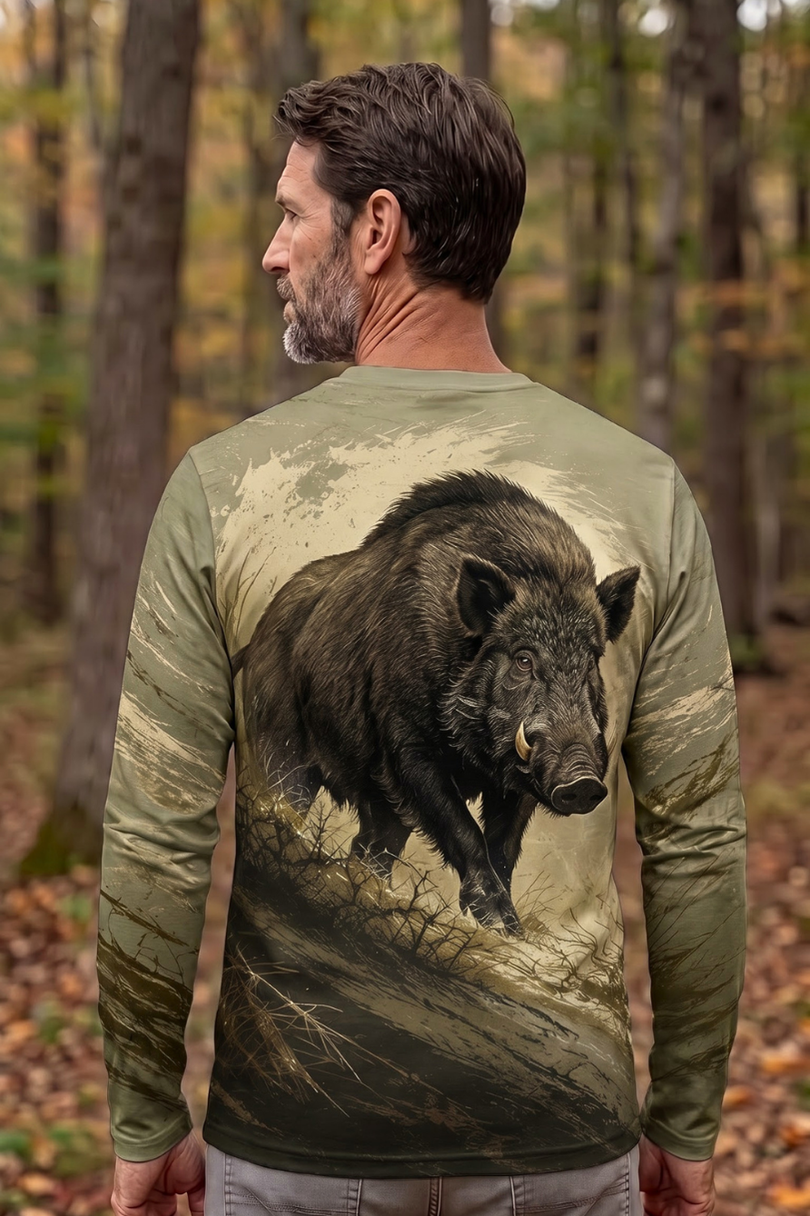Performance Hunting Long Sleeve - Savage Razorback Charge - TBT363 image 2