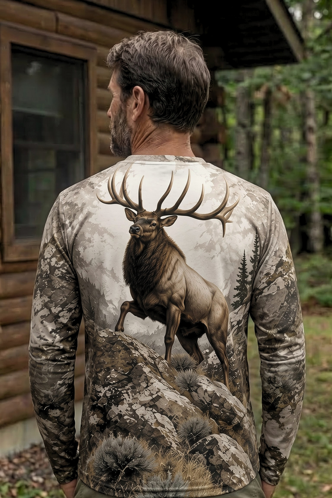 Performance Hunting Long Sleeve - Alpine Elk Monarch - TBT364 image 2