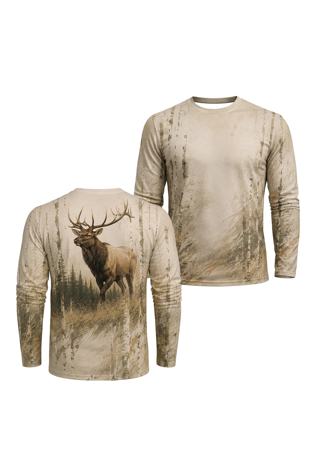 Performance Hunting Long Sleeve - Aspen Elk Whisper - TBT365 image 1