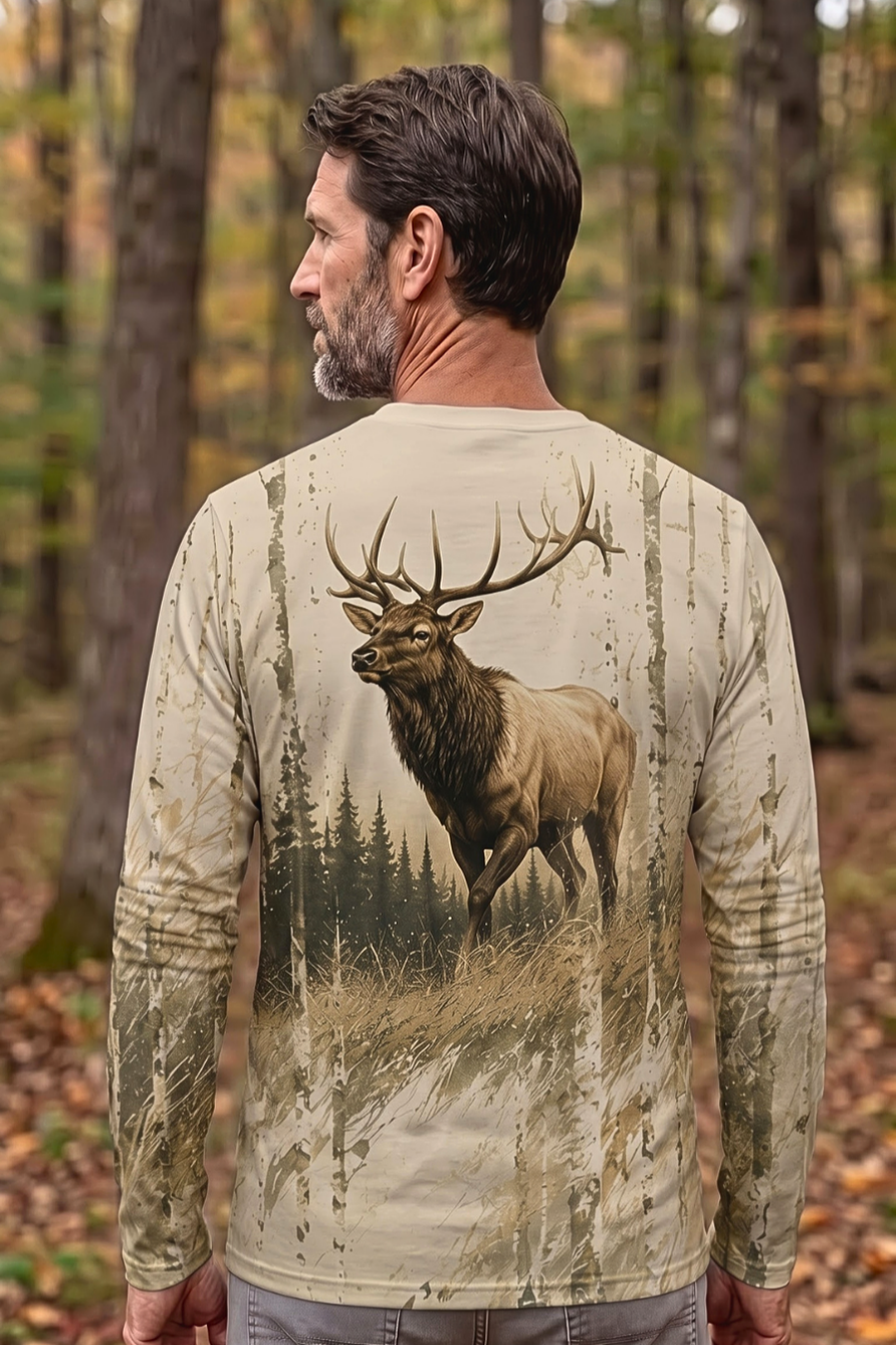 Performance Hunting Long Sleeve - Aspen Elk Whisper - TBT365 image 2