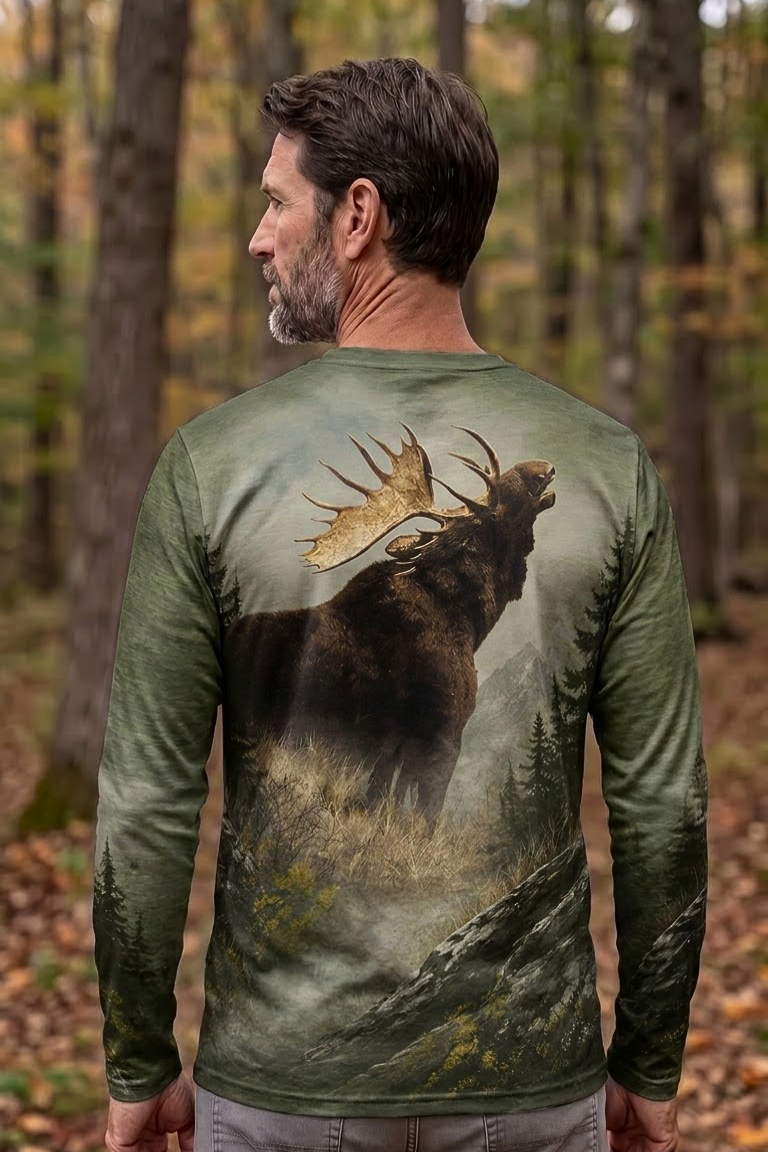 Performance Hunting Long Sleeve - Pine Ridge Moose Call - TBT374 image 2