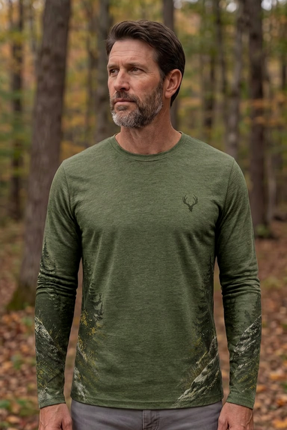 Performance Hunting Long Sleeve - Pine Ridge Moose Call - TBT374 image 3