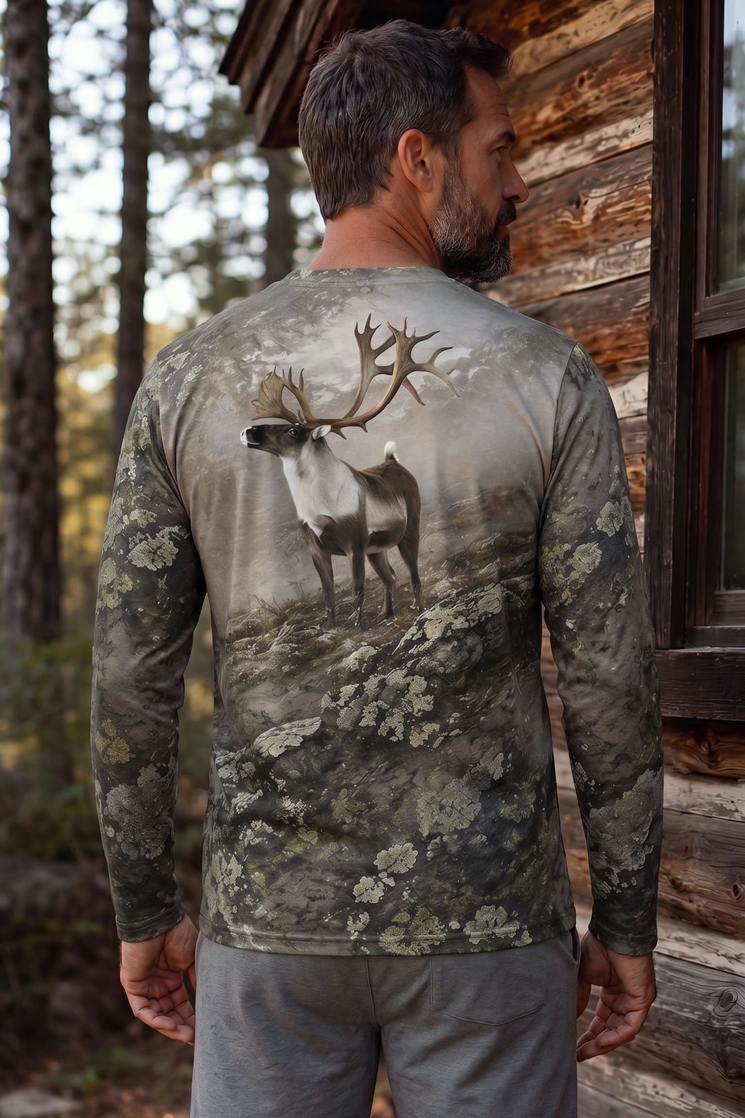 Performance Hunting Long Sleeve - Tundra Caribou Ridge - TBT375 image 2