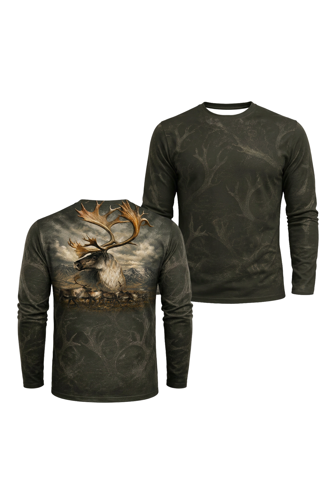 Performance Hunting Long Sleeve - Mountain Caribou Migration - TBT376 image 1