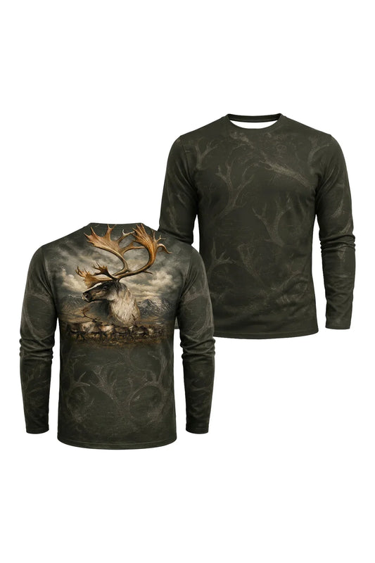 Performance Hunting Long Sleeve - Mountain Caribou Migration - TBT376 image 1