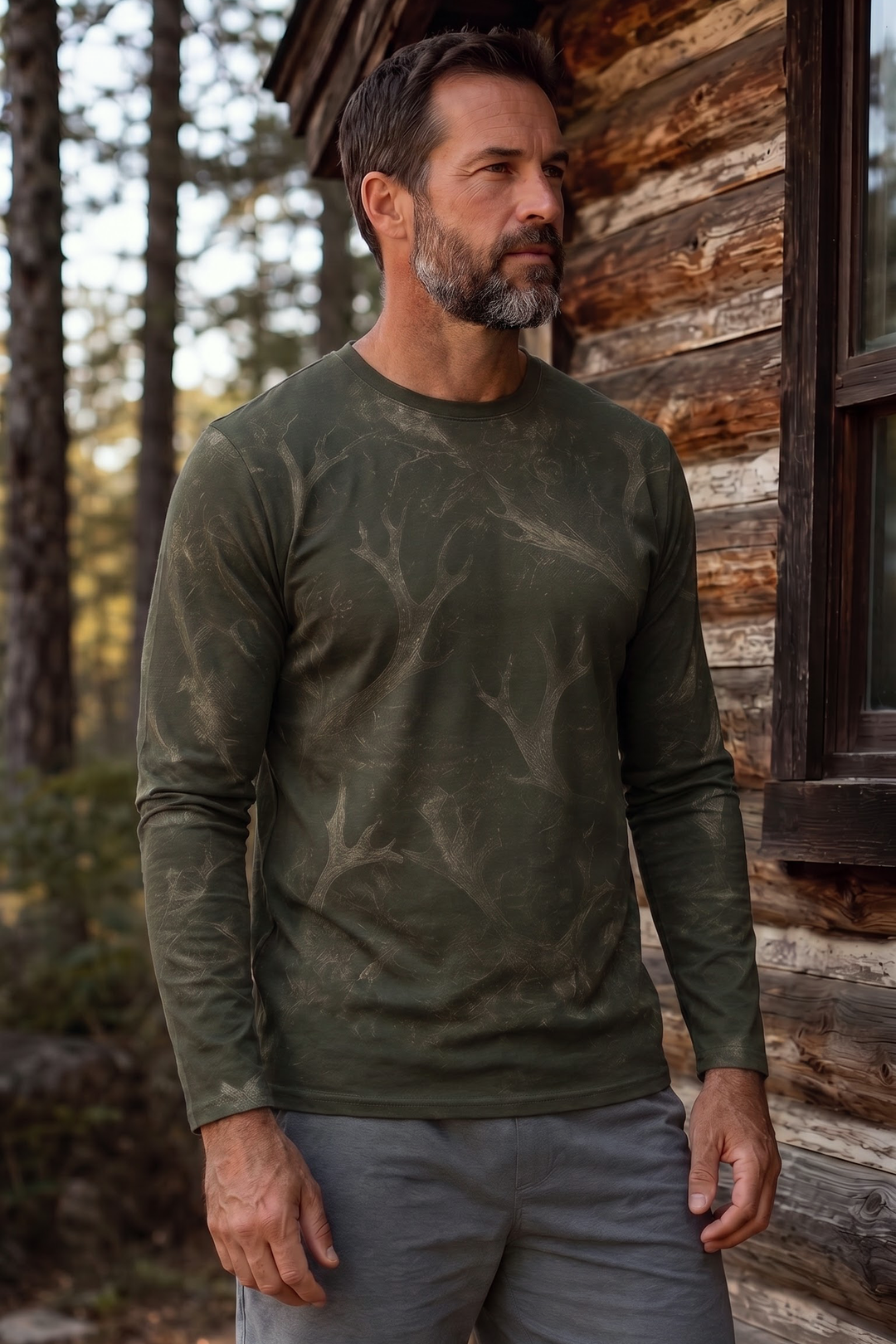 Performance Hunting Long Sleeve - Mountain Caribou Migration - TBT376 image 3