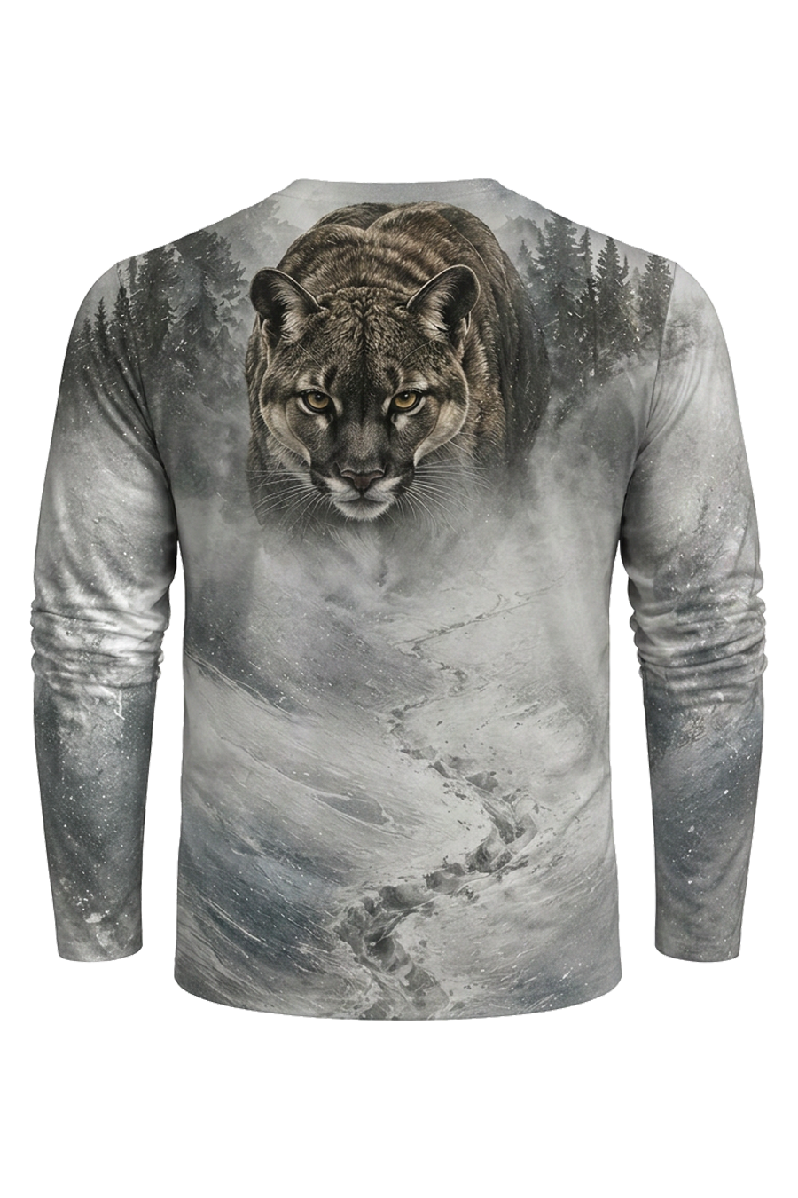 Performance Hunting Long Sleeve - Snow Ridge Cougar Track - TBT378 image 5