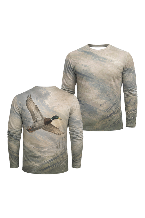 Performance Hunting Long Sleeve - Marshland Mallard Flight - TBT379 image 1