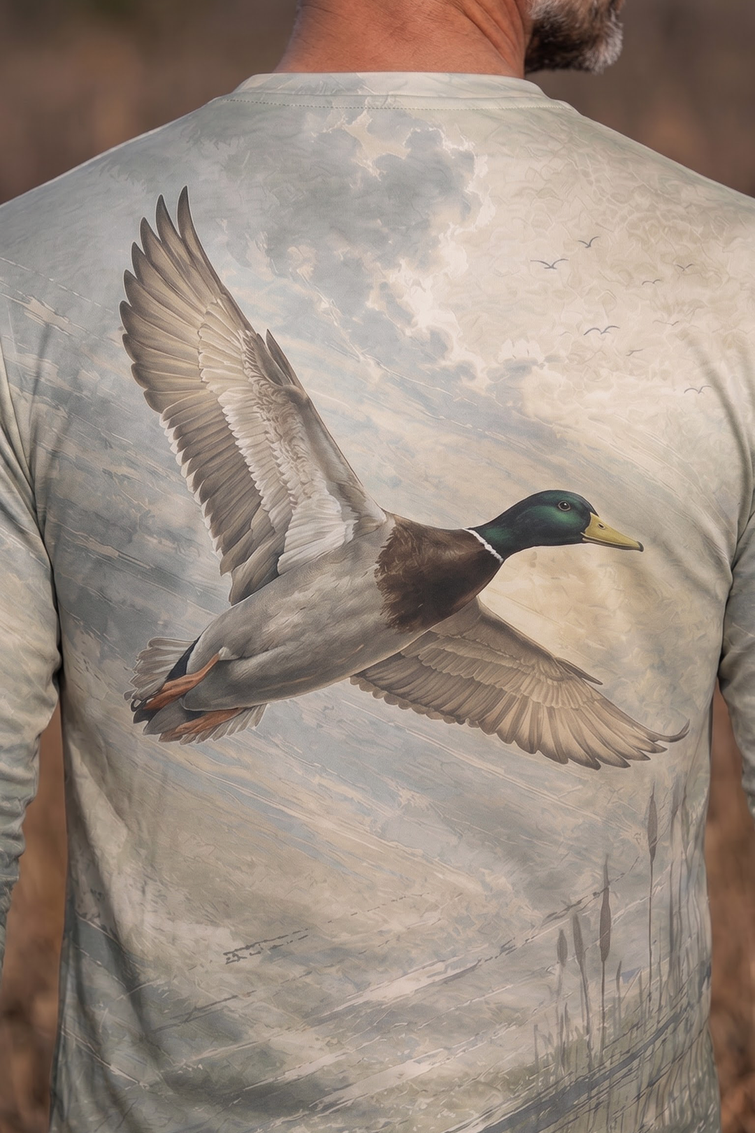 Performance Hunting Long Sleeve - Marshland Mallard Flight - TBT379 image 4